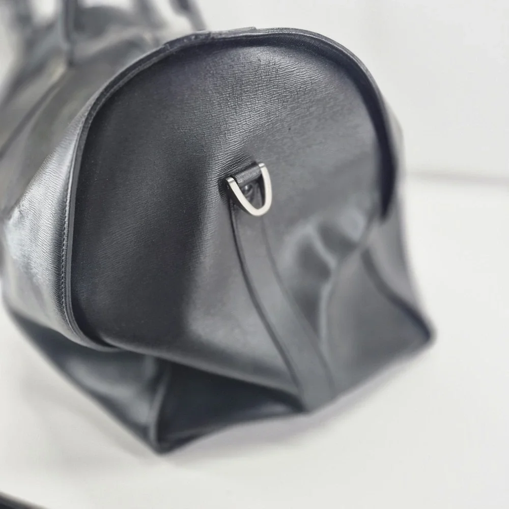 Montblanc Black Leather Duffel Bag